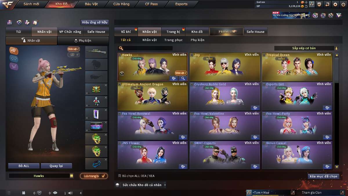 shop acc cf uy tin gia re